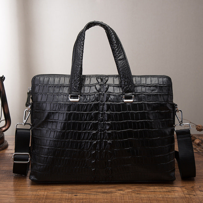 Men's handbag cowhide genuine leather business briefcase men computer bag