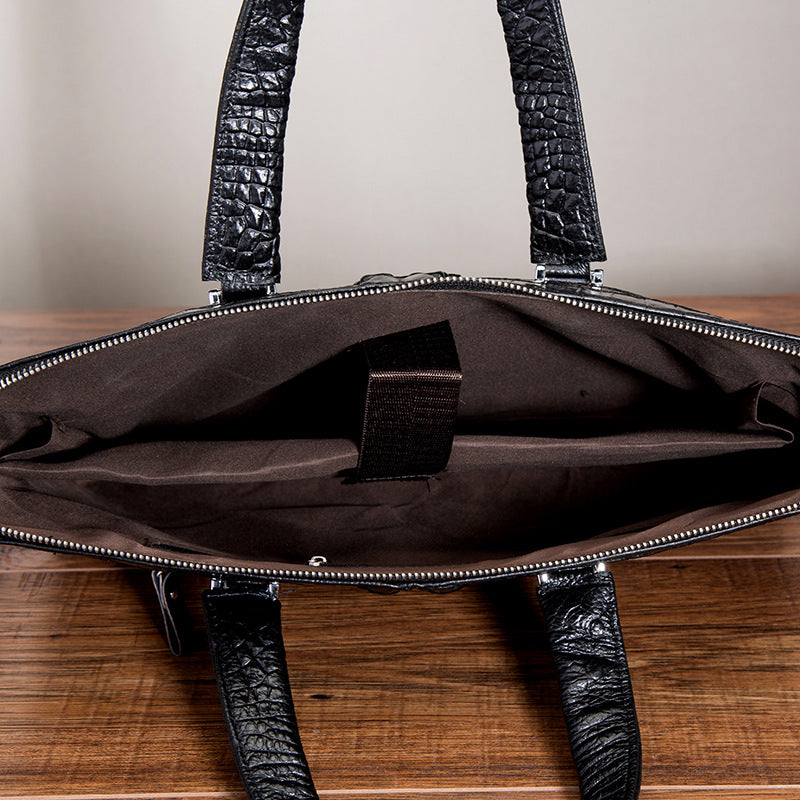 Men's handbag cowhide genuine leather business briefcase men computer bag