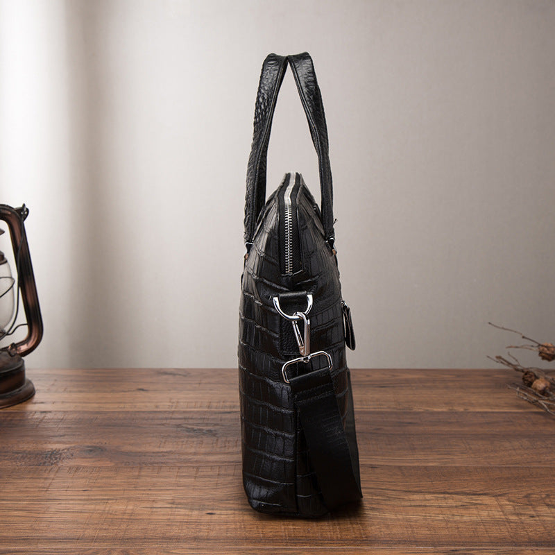 Men's handbag cowhide genuine leather business briefcase men computer bag