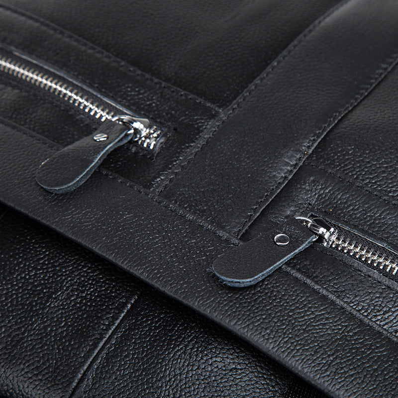 Men's Handbag Business Briefcase Cowhide Genuine Leather Retro Computer Bag for Men