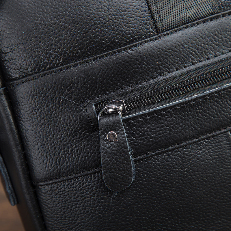 Men's Handbag Business Briefcase Cowhide Genuine Leather Retro Computer Bag for Men