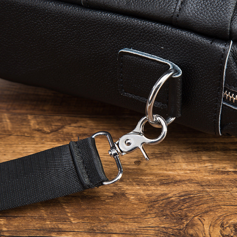 Men's Handbag Briefcase Cowhide Genuine Leather Retro Business Computer Bag for Men