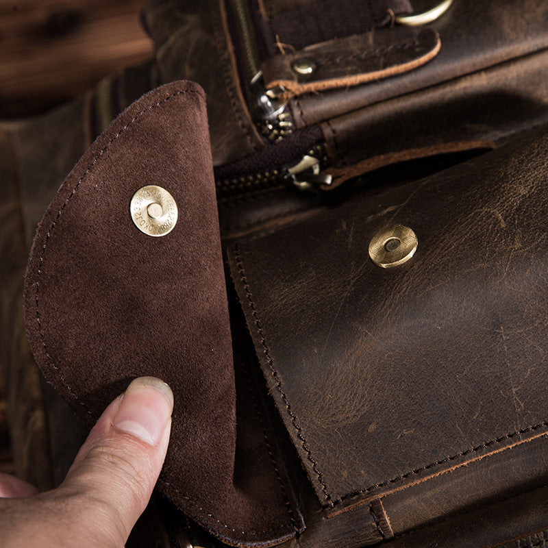 Men's shoulder bag Genuine cowhide leather crossbody bag for men