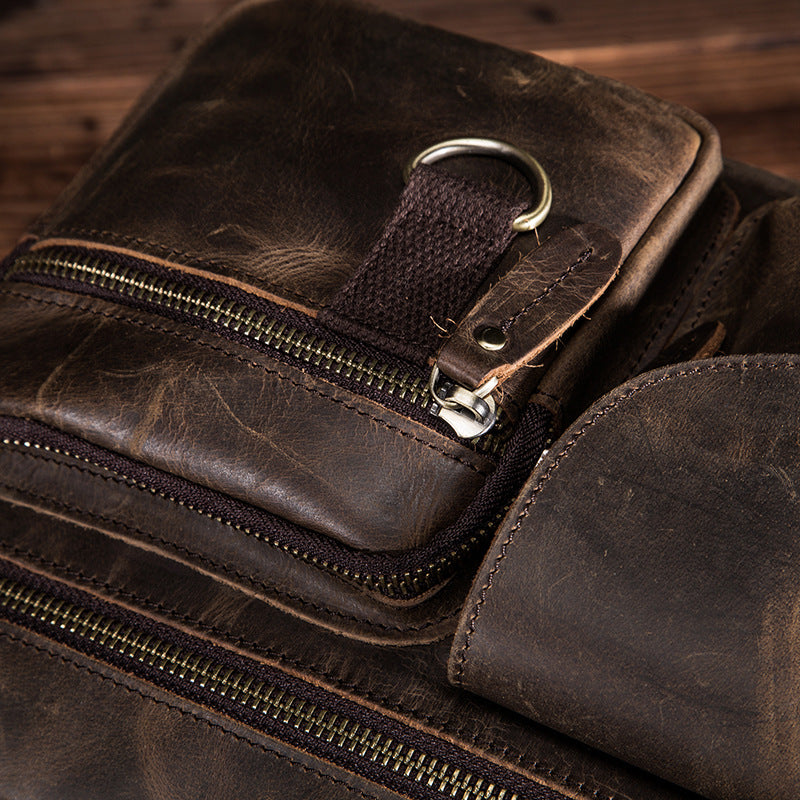 Men's shoulder bag Genuine cowhide leather crossbody bag for men