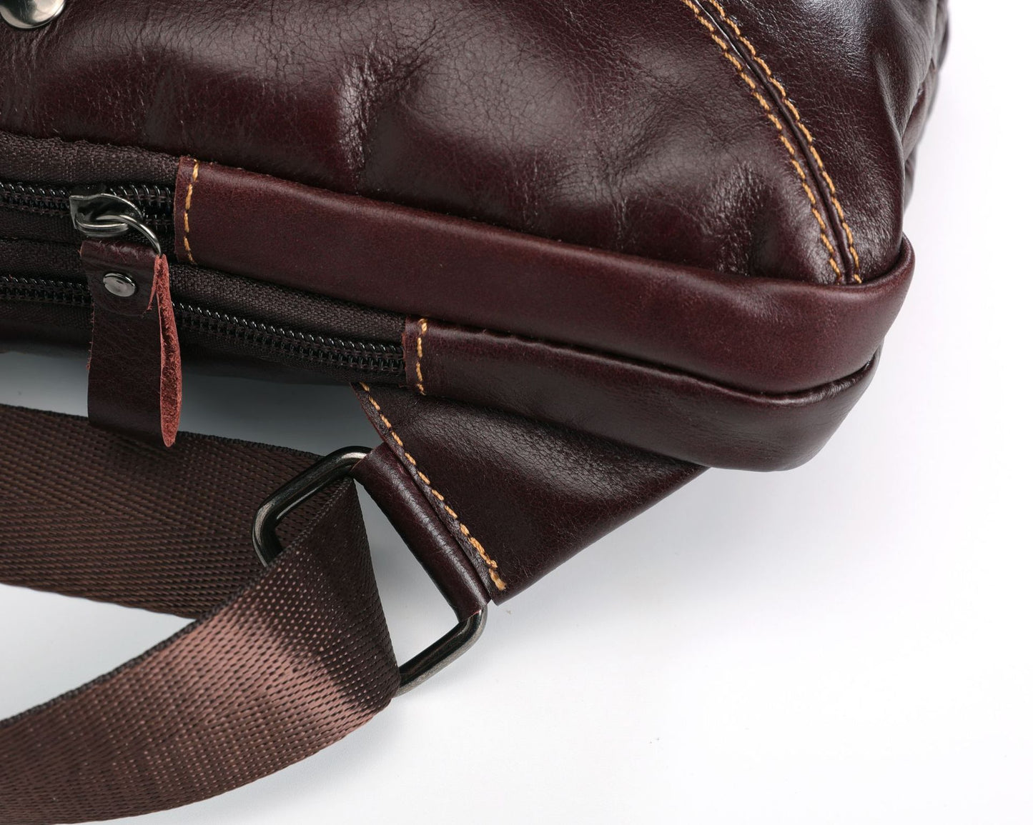 Men's Bust Bag Cowhide Sports Crossbody Bag Men's Shoulder Bag