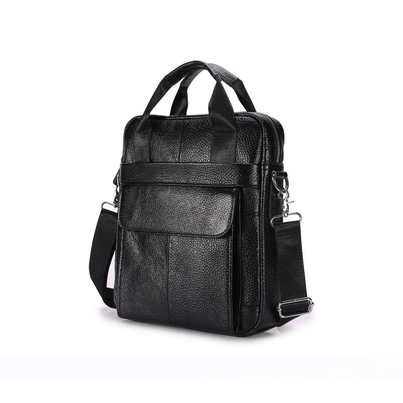 Men's Shoulder Bag Genuine Cowhide Leather Fashion Casual Business Men's Crossbody Bag Handbag