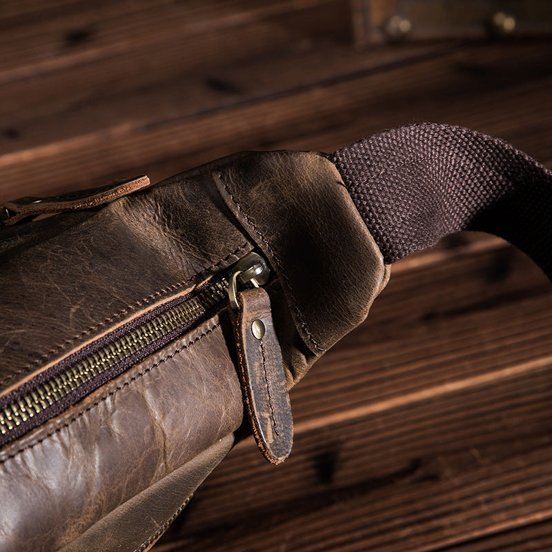 Men's shoulder bag Genuine cowhide leather crossbody bag for men