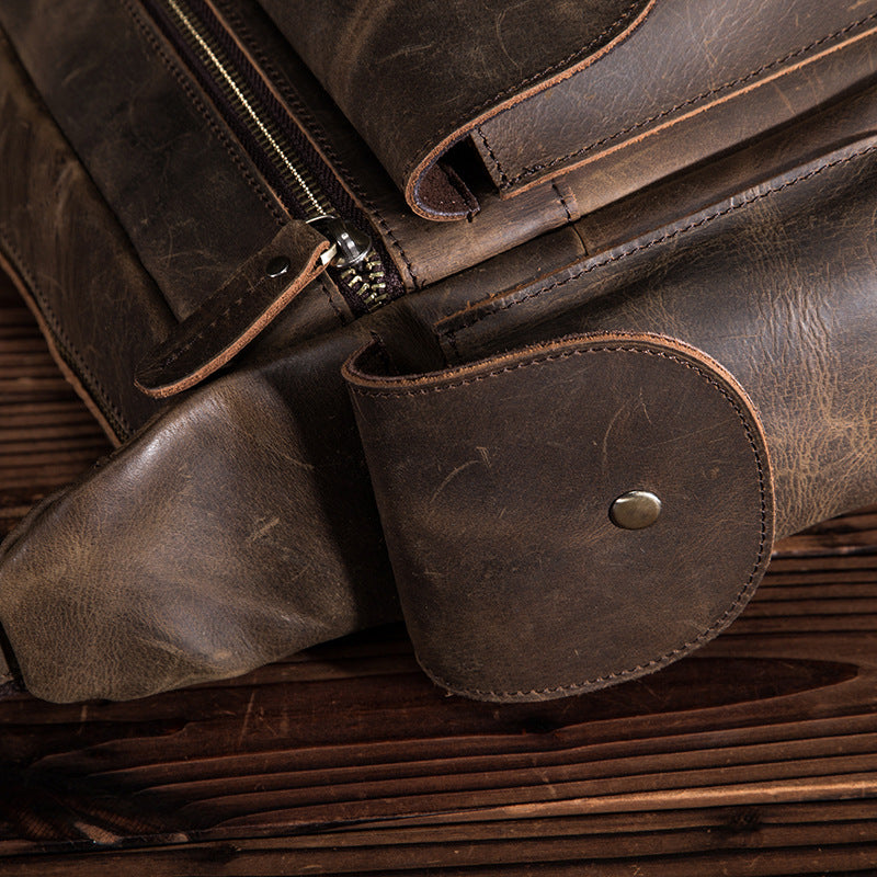 Men's shoulder bag Genuine cowhide leather crossbody bag for men