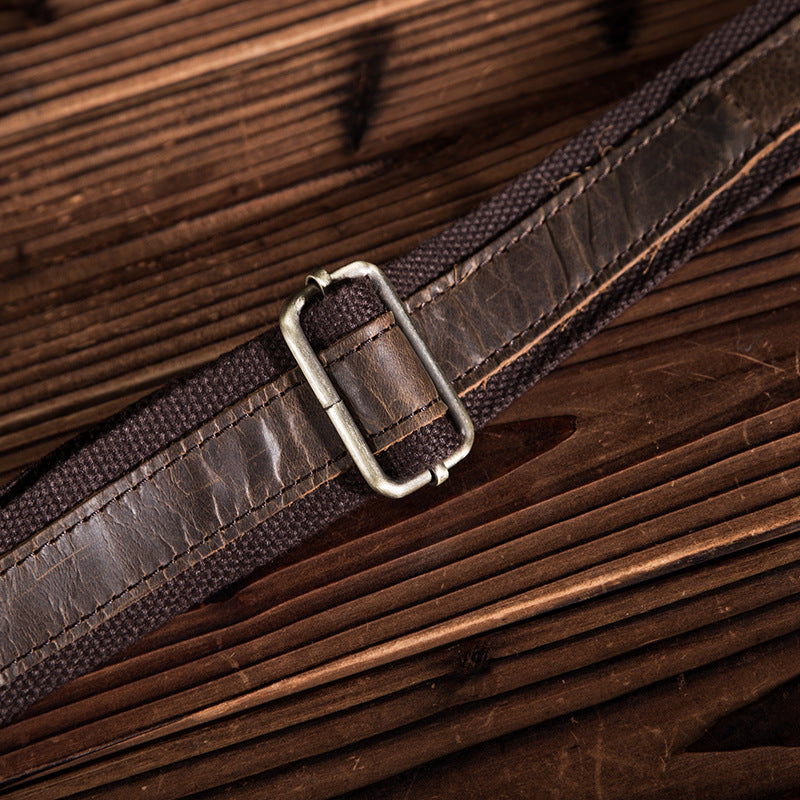 Men's shoulder bag Genuine cowhide leather crossbody bag for men