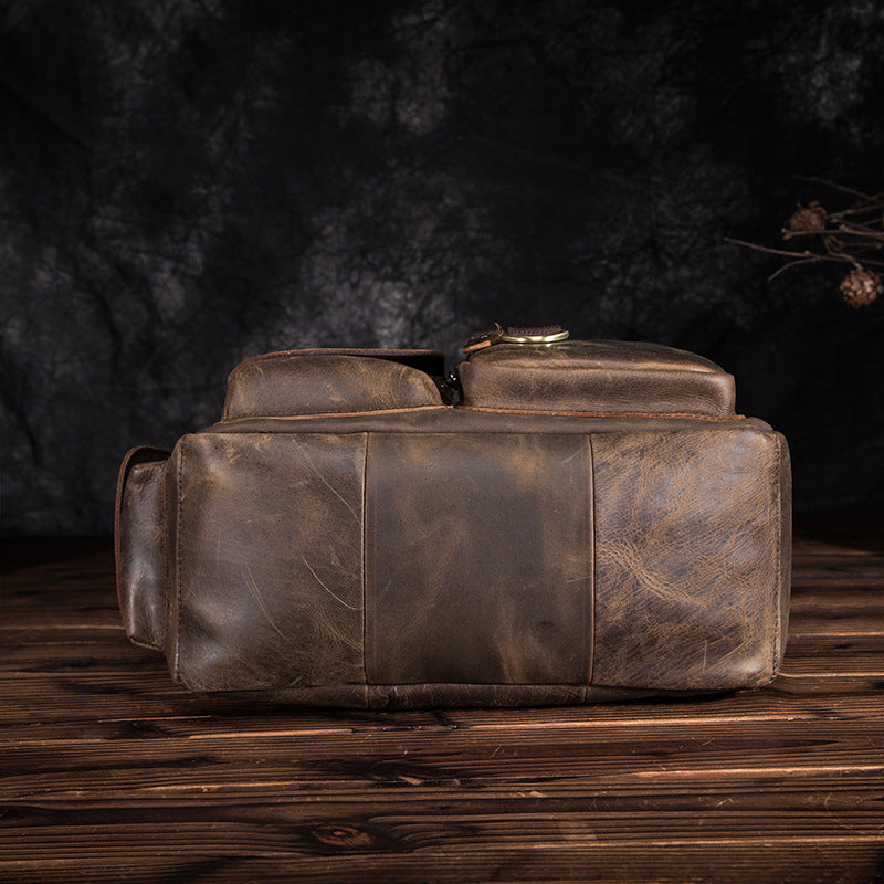 Men's shoulder bag Genuine cowhide leather crossbody bag for men