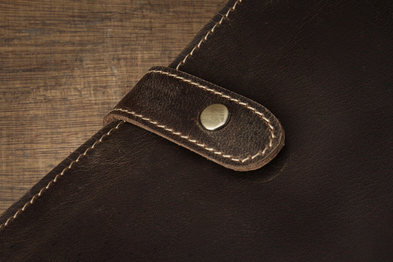 Men's Shoulder Bag Original Handmade Genuine Cowhide Leather Crazy Horse Fashion Simple Men's Crossbody Bag Clutch Bag