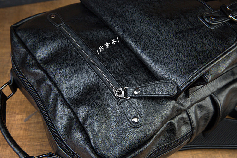 Men's Rucksack Original Handmade Genuine Cowhide Leather Simple Casual Computer Bag Large Capacity Travel Bag for Men
