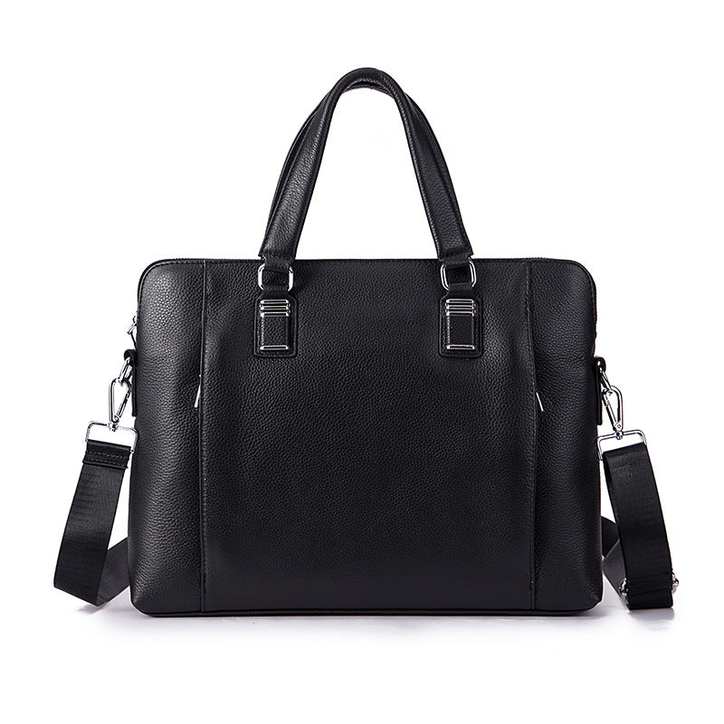 Men's Handbag Briefcase Cowhide Genuine Leather Business Men Computer Bag