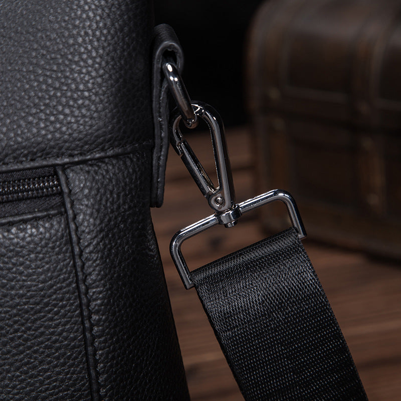 Men's Briefcase Handbag Cowhide Genuine Leather Business Men's Computer Bag