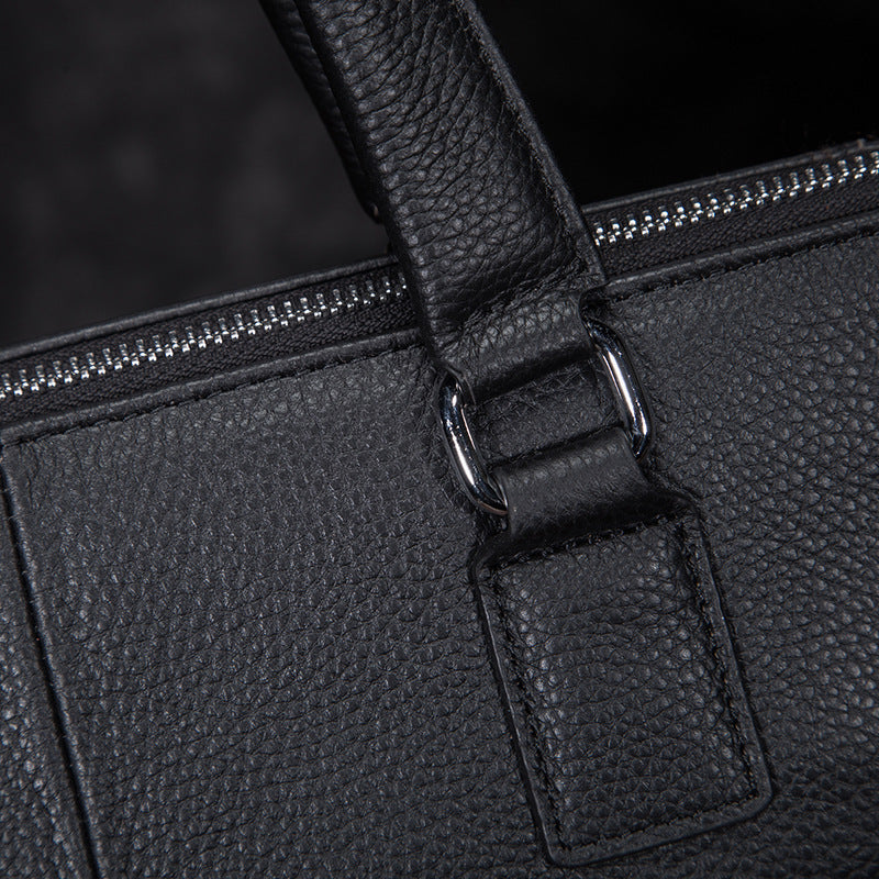 Men's Handbag Briefcase Cowhide Genuine Leather Business Men Computer Bag