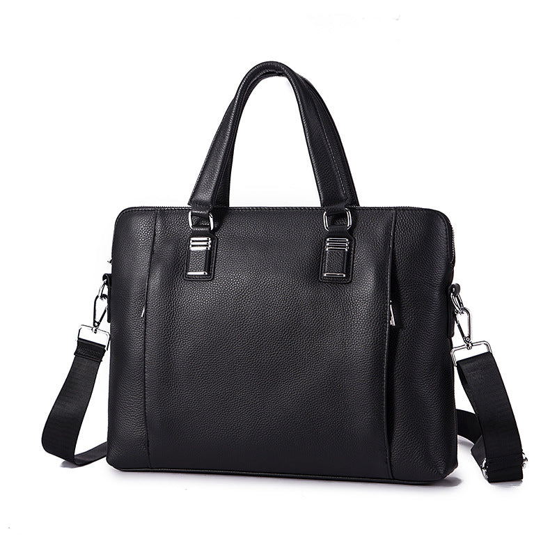 Men's Handbag Briefcase Cowhide Genuine Leather Business Men Computer Bag
