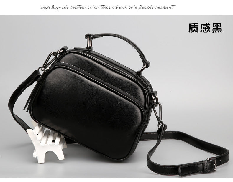 Genuine leather cowhide bag Stylish women's crossbody bag Casual handbag that goes with anything Shoulder bag.Pochette