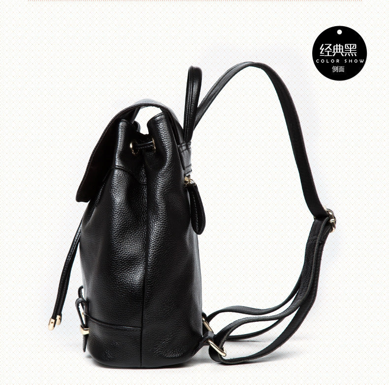 Genuine Leather Rucksack Women Boston Bag Fashion Cowhide Women Bag Casual Rucksack