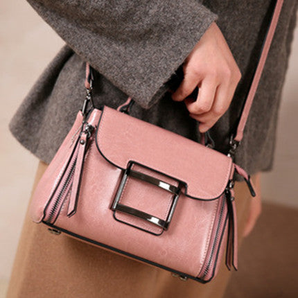 Women's bag Crossbody bag Retro classic handbag Genuine leather square bag Shoulder bag that goes with anything.Pochette