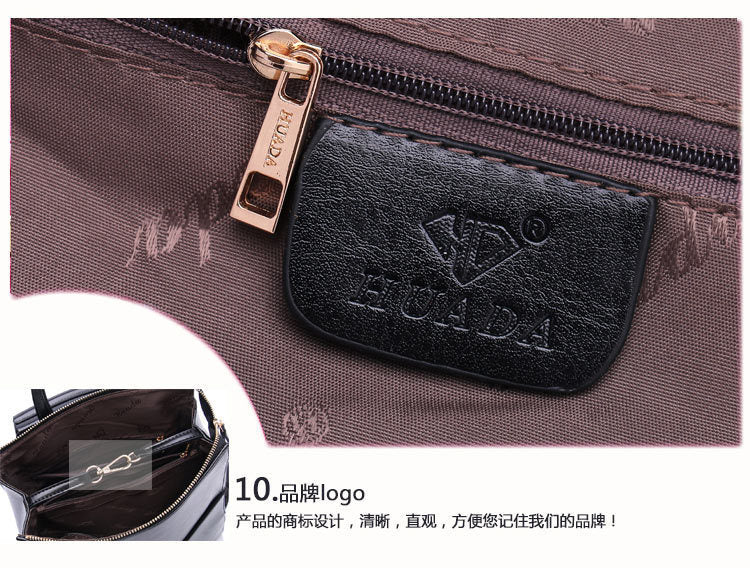 Women's genuine leather school backpack Stylish genuine leather handbag Rucksack Shoulder bag that goes with anything