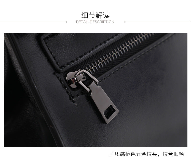 Genuine leather women's backpack fashion retro square bag simple backpack that goes with anything