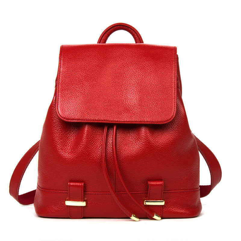 Genuine Leather Rucksack Women Boston Bag Fashion Cowhide Women Bag Casual Rucksack