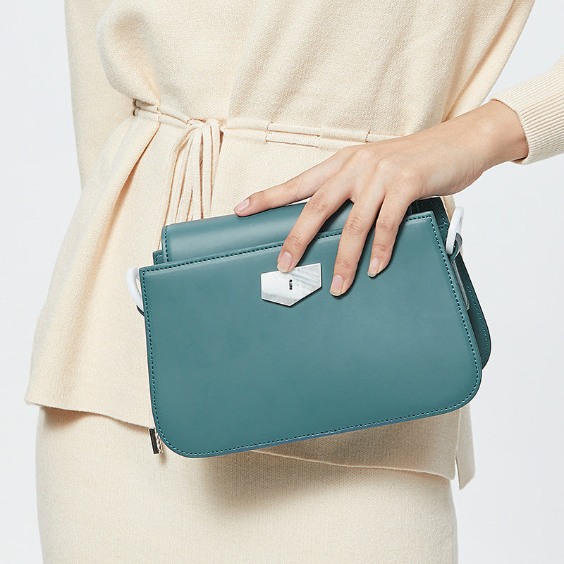 Genuine leather fashion shoulder bag simple commuting shoulder bag luxury women bag shoulder bag.pochette