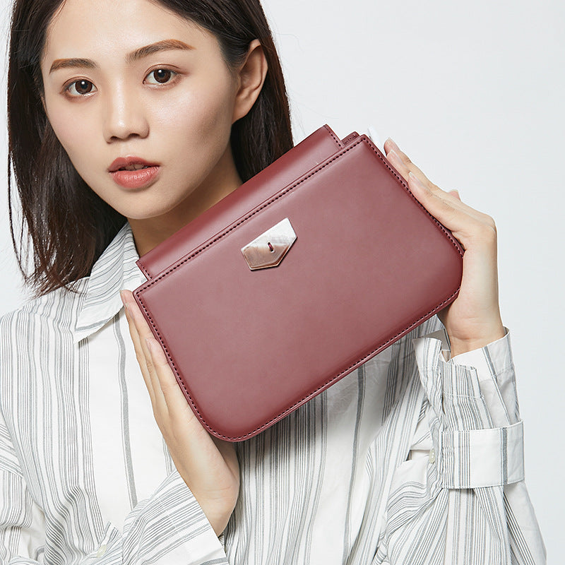 Genuine leather fashion shoulder bag simple commuting shoulder bag luxury women bag shoulder bag.pochette