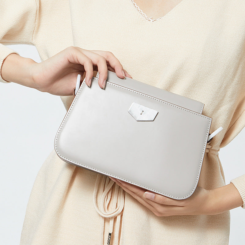 Genuine leather fashion shoulder bag simple commuting shoulder bag luxury women bag shoulder bag.pochette