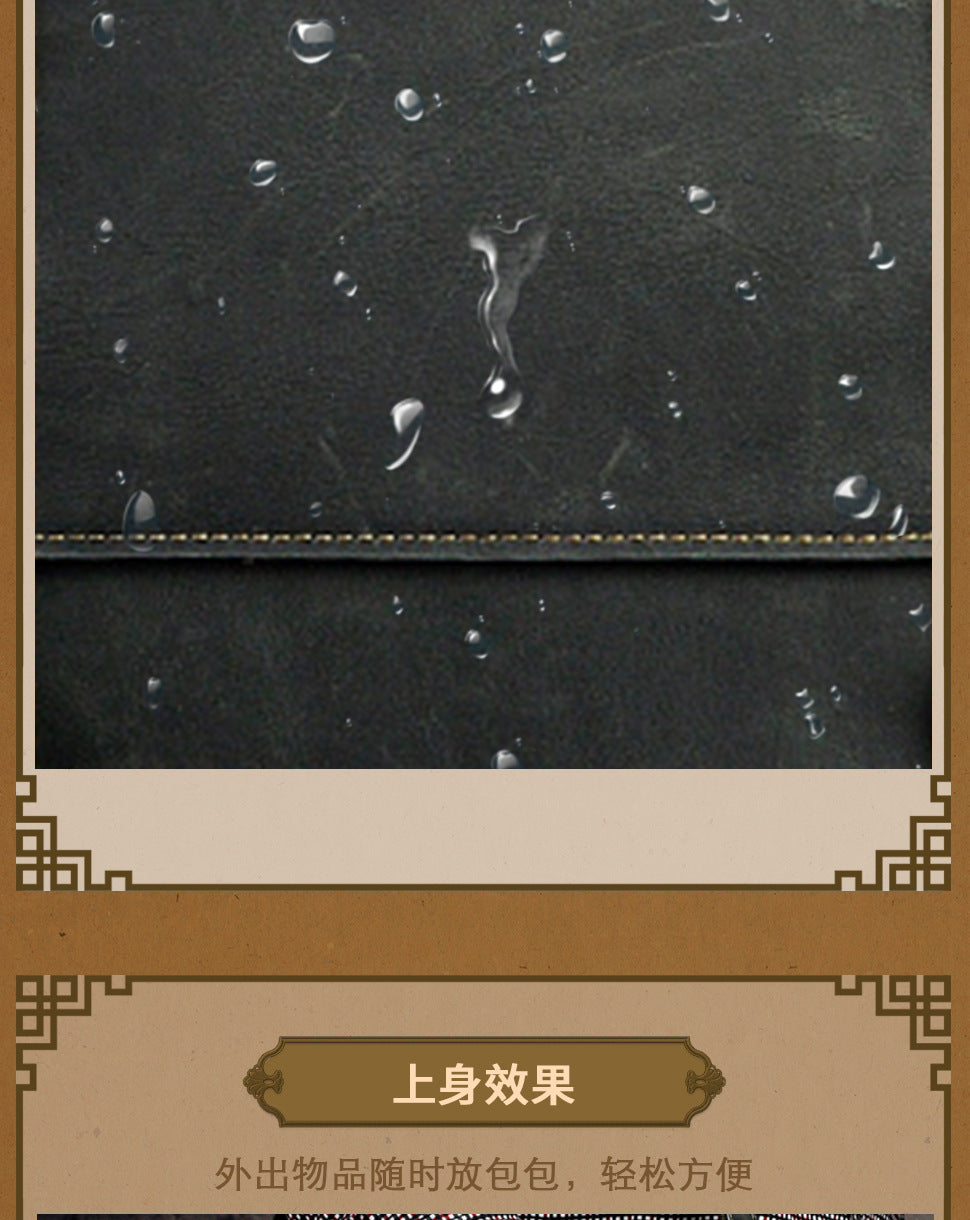 Men's handbag genuine cowhide leather business briefcase men's computer bag