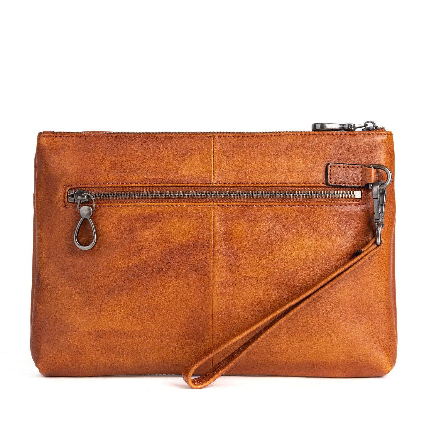 Men's Clutch Bag Genuine Cowhide Leather Casual Men's Handbag