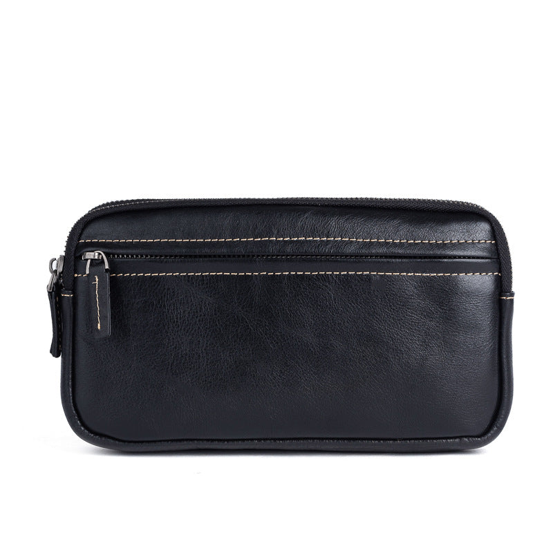 Men's Clutch Bag Genuine Cowhide Leather Casual Men's Handbag