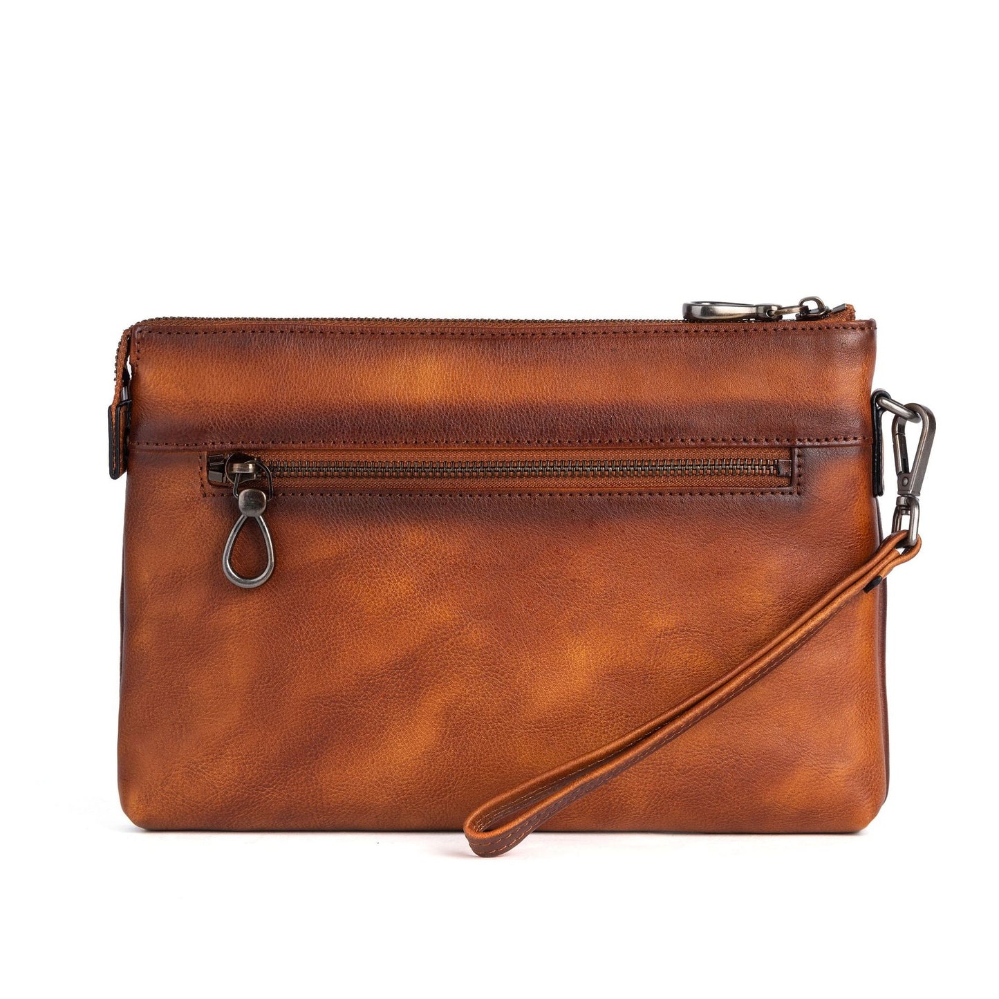 Men's Clutch Bag Genuine Cowhide Leather Casual Men's Handbag