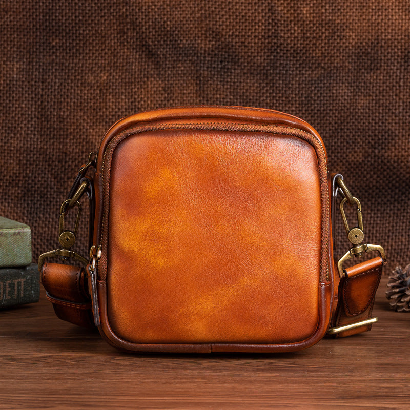 Men's shoulder bag Genuine cowhide leather business crossbody bag for men