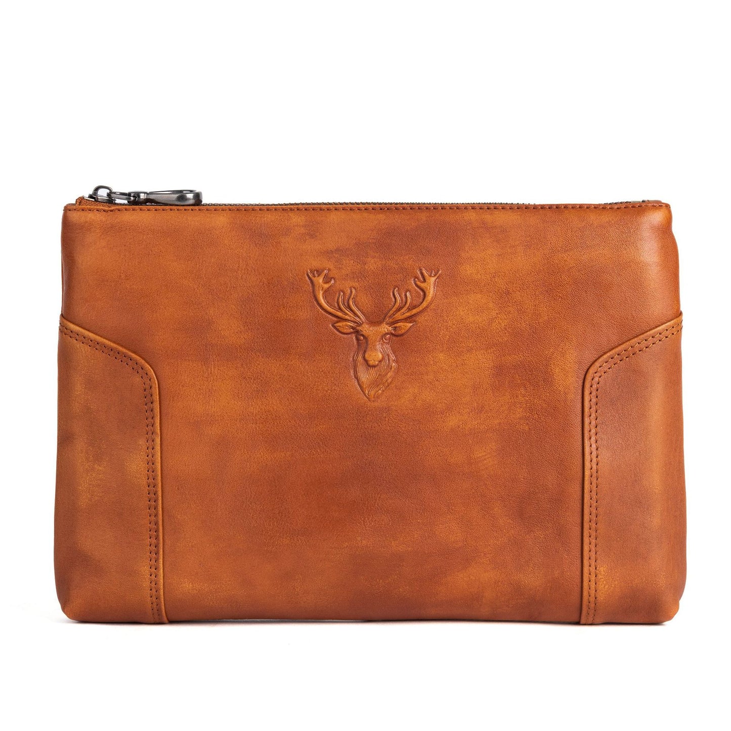 Men's Clutch Bag Genuine Cowhide Leather Casual Men's Handbag