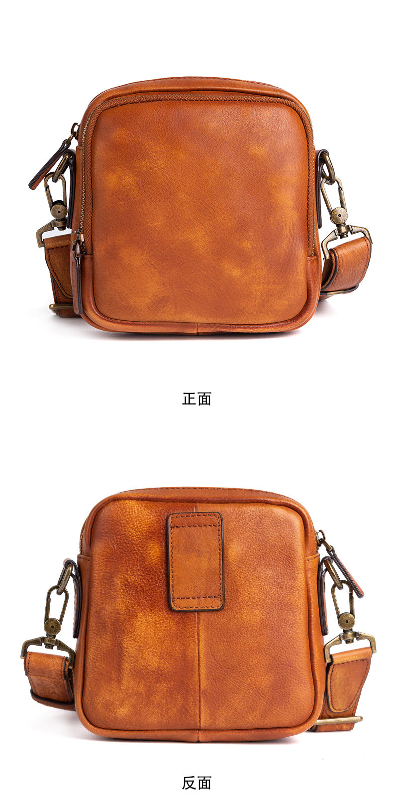 Men's shoulder bag Genuine cowhide leather business crossbody bag for men
