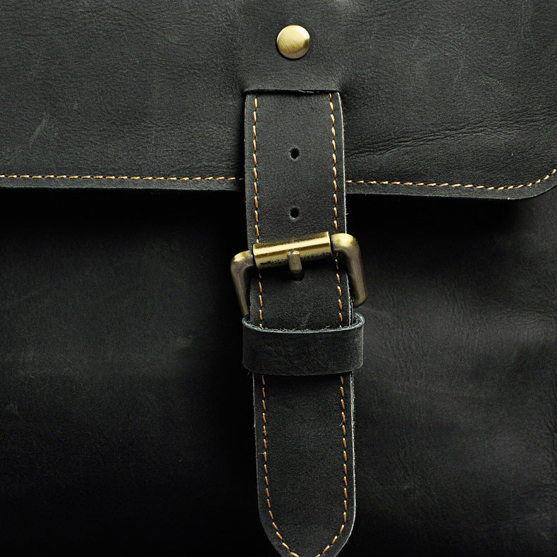 Men's handbag genuine cowhide leather business briefcase men's computer bag