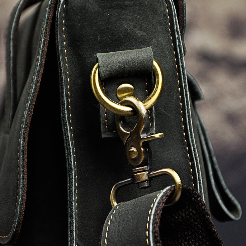 Men's handbag genuine cowhide leather business briefcase men's computer bag