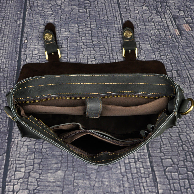 Men's handbag genuine cowhide leather business briefcase men's computer bag