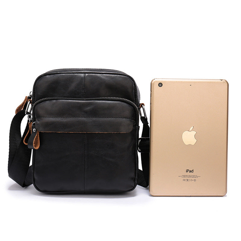 Men's Shoulder Bag Genuine Cowhide Leather Casual Sports Men's Crossbody Bag Briefcase