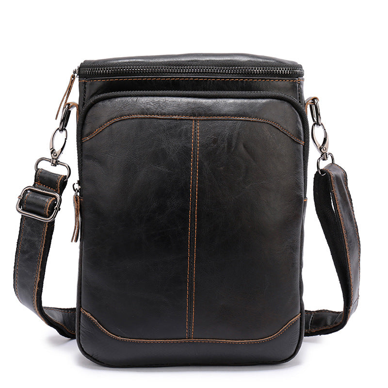 Men's Shoulder Bag Genuine Cowhide Business Briefcase Retro Fashion Men Crossbody Bag