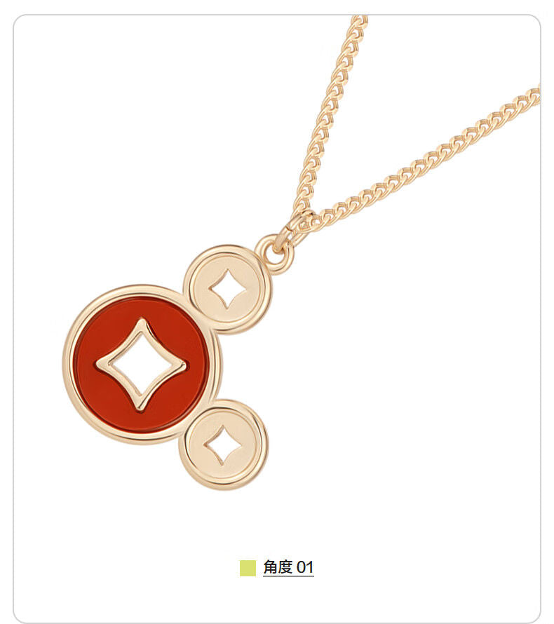 AJIDOU 女性ネックレスシンプルオリジナル小衆ネックレスプレゼント