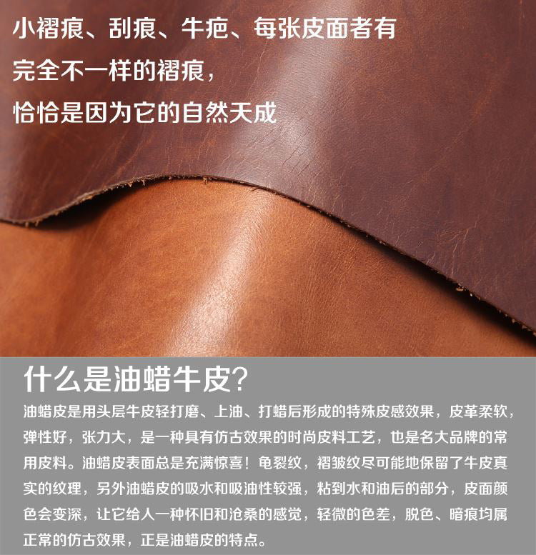 Men's Shoulder Bag Genuine Cowhide Leather Casual Crossbody Bag for Men
