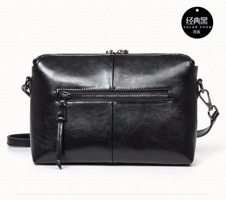 Bag Women Genuine Leather Fashion Simple Crossbody Bag Square Bag Shoulder Bag.Pochette