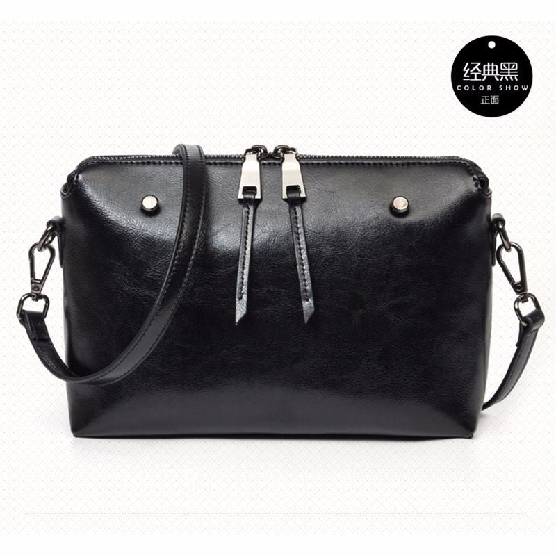 Bag Women Genuine Leather Fashion Simple Crossbody Bag Square Bag Shoulder Bag.Pochette