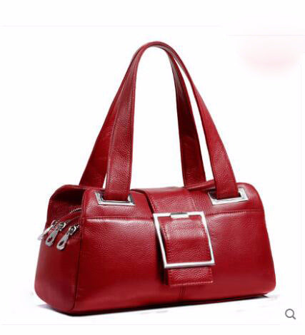 Genuine leather women's bag top cowhide handbag big bag fashion handbag that goes with everything.bag