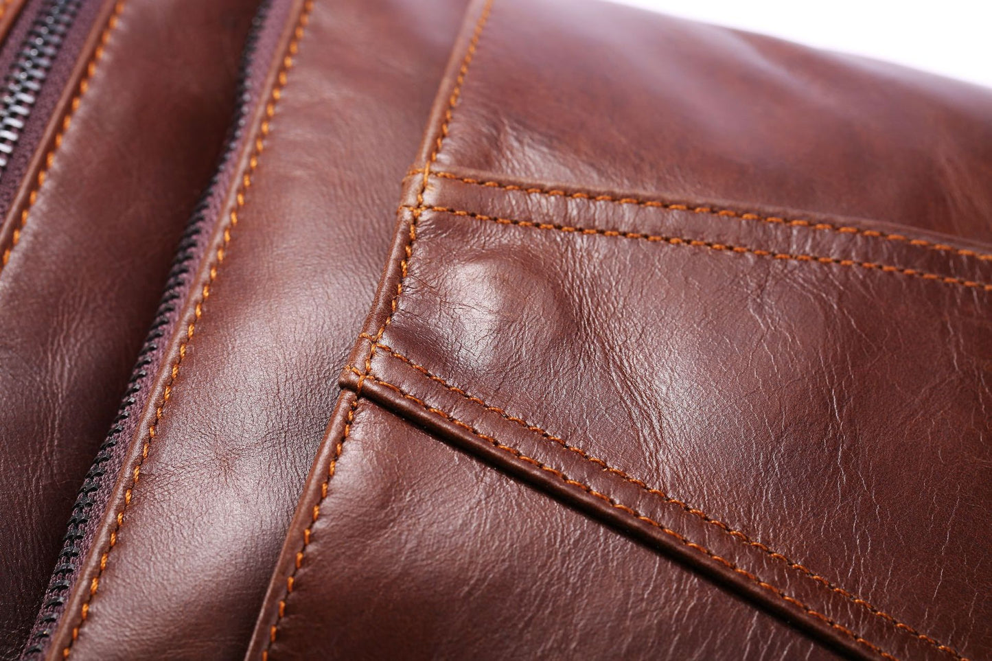 Men's Shoulder Bag Genuine Cowhide Leather Casual Crossbody Bag for Men