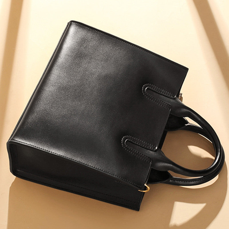 Women's bag just like the star Genuine leather fashion handbag crossbody bag Cowhide simple shoulder bag that goes with anything. Pochette