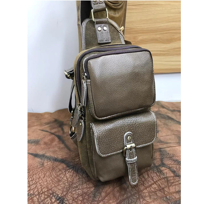Men's Bust Bag Korean Fashion Casual Waist Pouch Men's Crossbody Shoulder Bag