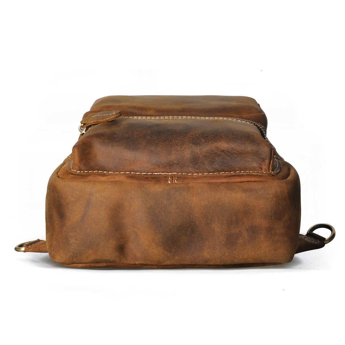 Men's bust bag Genuine cowhide leather outdoor multipurpose crossbody bag for men